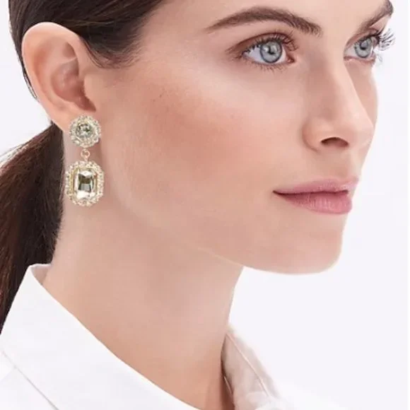 J.Crew Factory Crystal Drop Earrings - Picture 3 of 5
